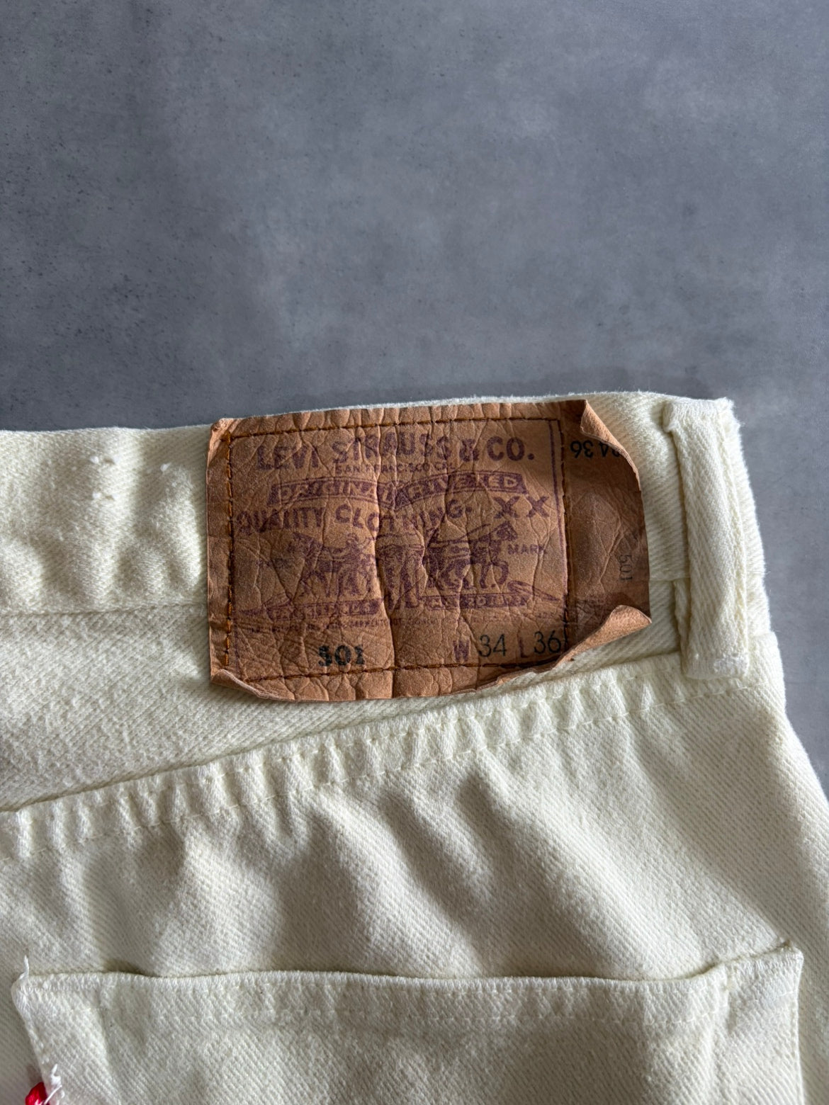 80's「Levi’s」 501-0100 ホワイトデニム USA製
