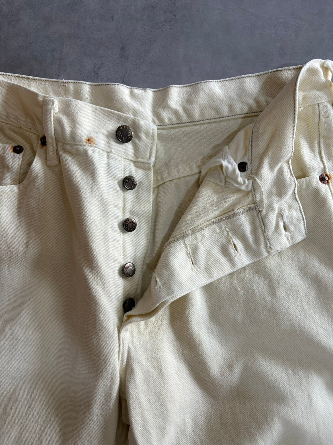 80's「Levi’s」 501-0100 ホワイトデニム USA製