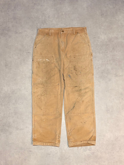 00's CARHARTT「DOUBLE NKEE」USA製 ダックペインターパンツ