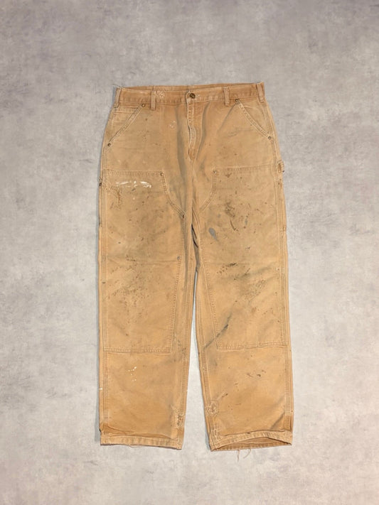 00's CARHARTT「DOUBLE NKEE」USA製 ダックペインターパンツ