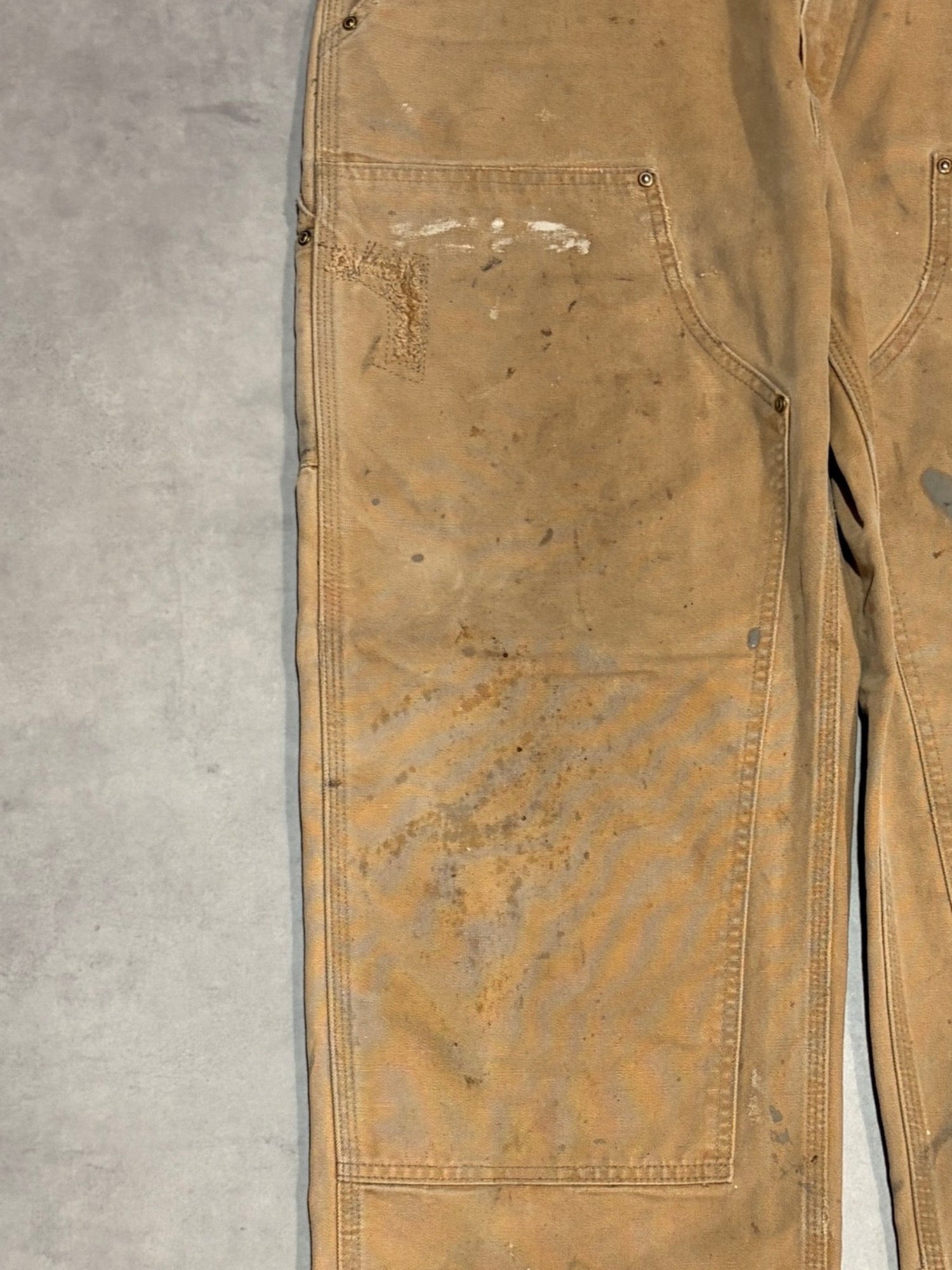 00's CARHARTT「DOUBLE NKEE」USA製 ダックペインターパンツ