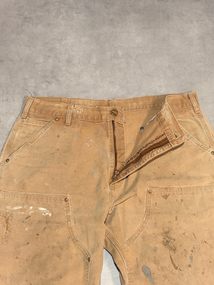 00's CARHARTT「DOUBLE NKEE」USA製 ダックペインターパンツ