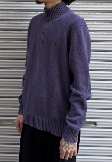 90’s「POLO by Ralph Loren」ハーフジップニット