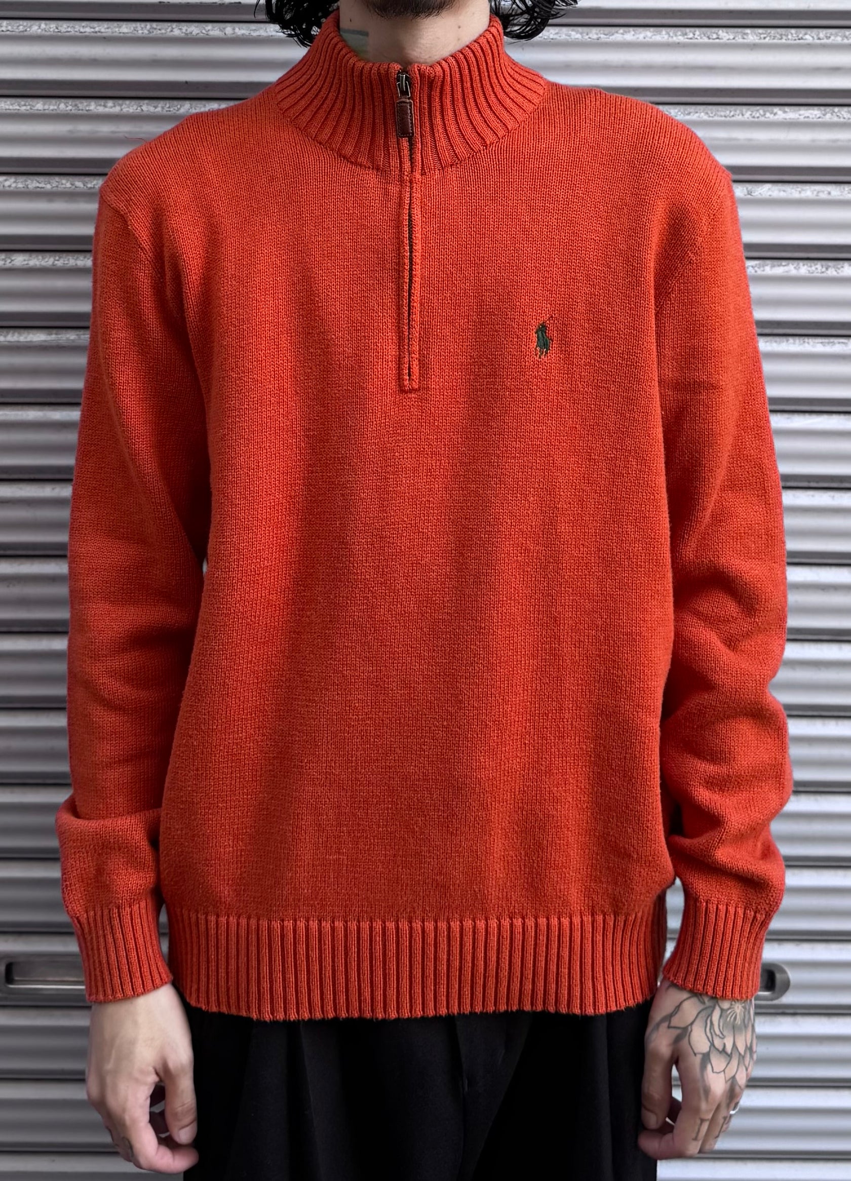 90’s「POLO by Ralph Loren」ハーフジップニット