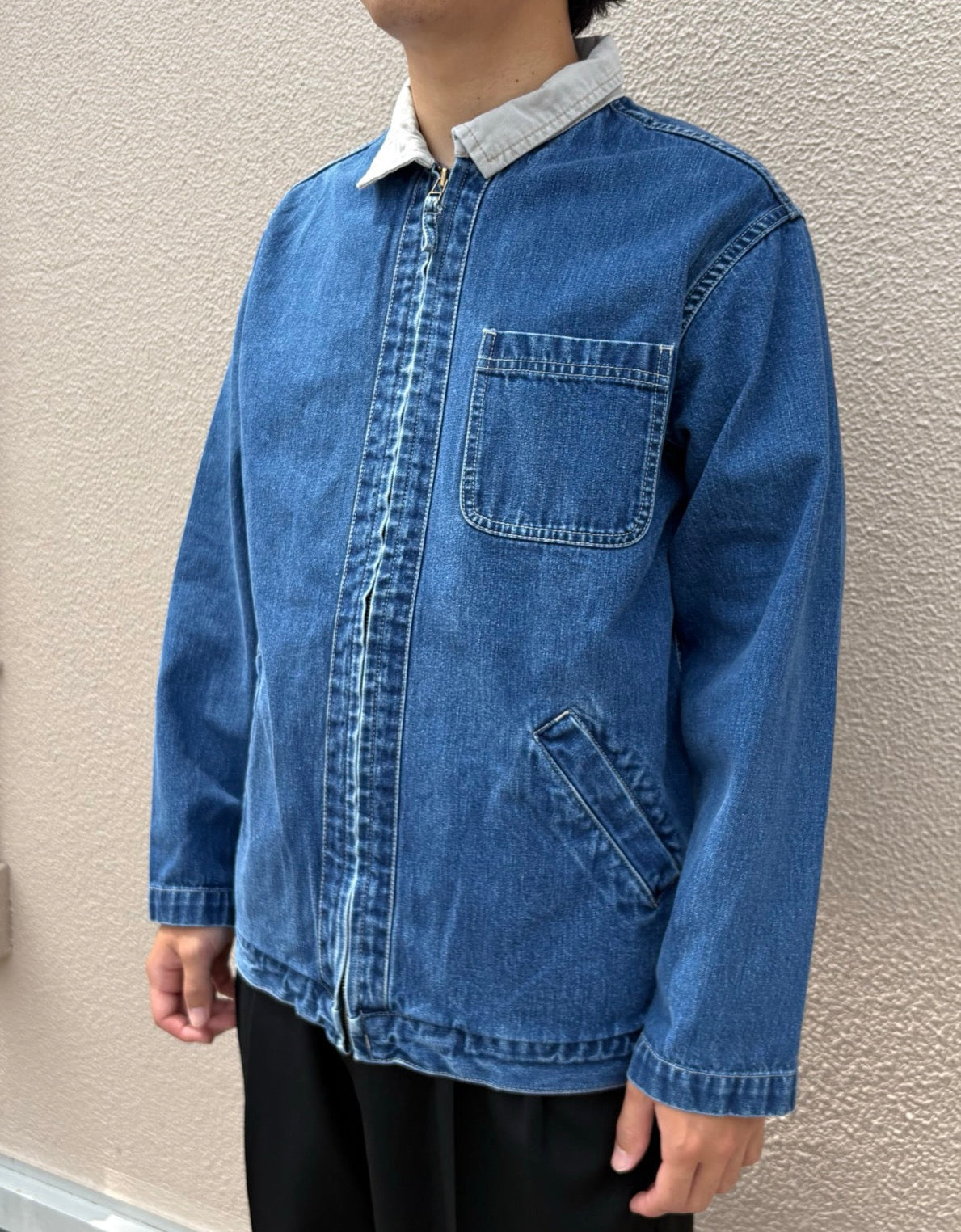 90's LANDS END デニムスウィングジャケット
