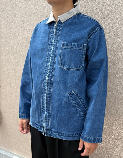 90's LANDS END デニムスウィングジャケット