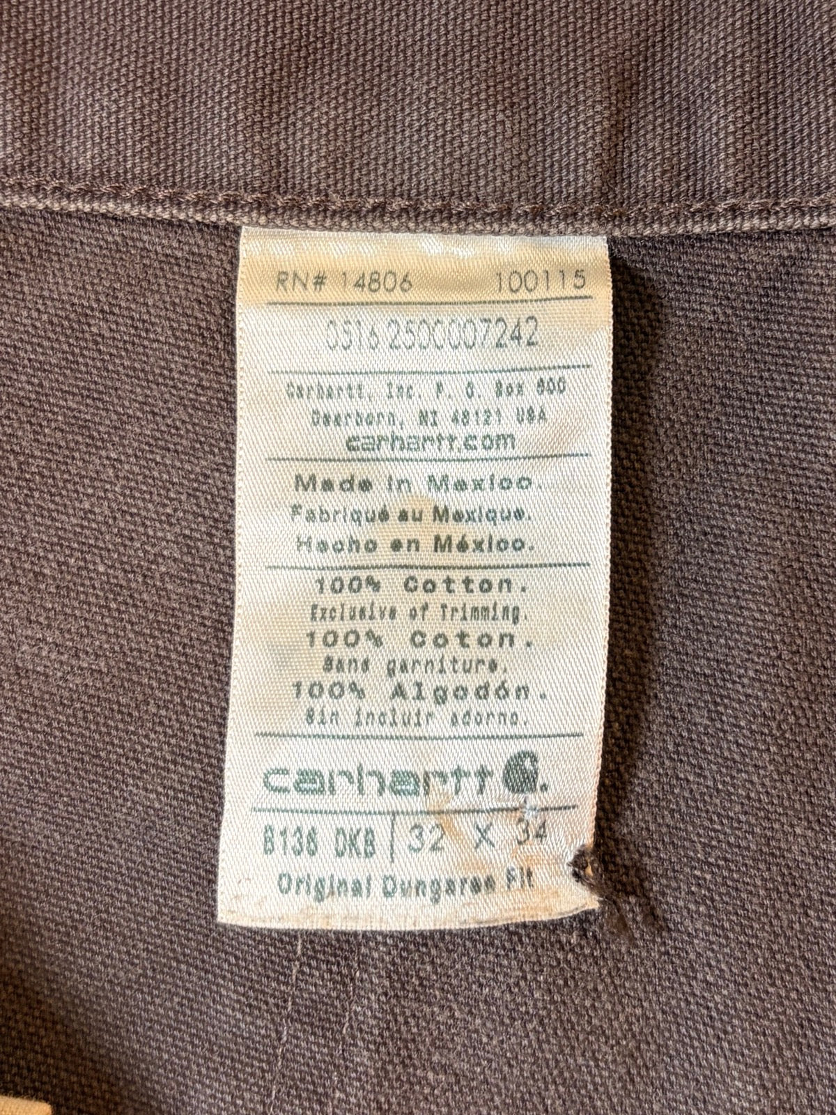 00's CARHARTT「DOUBLE NKEE」ダックペインターパンツ