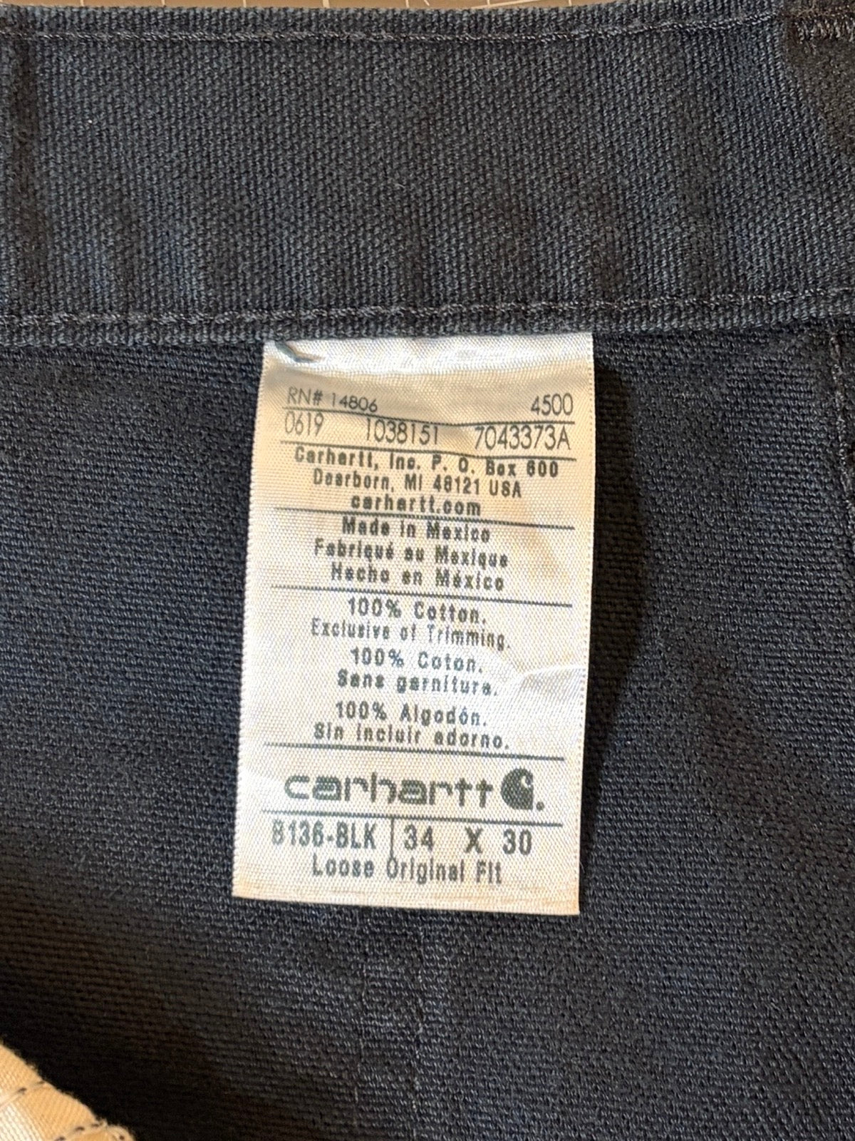 00's CARHARTT「DOUBLE NKEE」ダックペインターパンツ