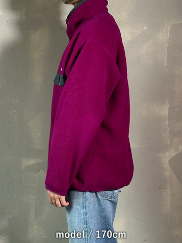 90's PATAGONIA 「Synchilla Snap-T」USA製 フリースプルオーバー