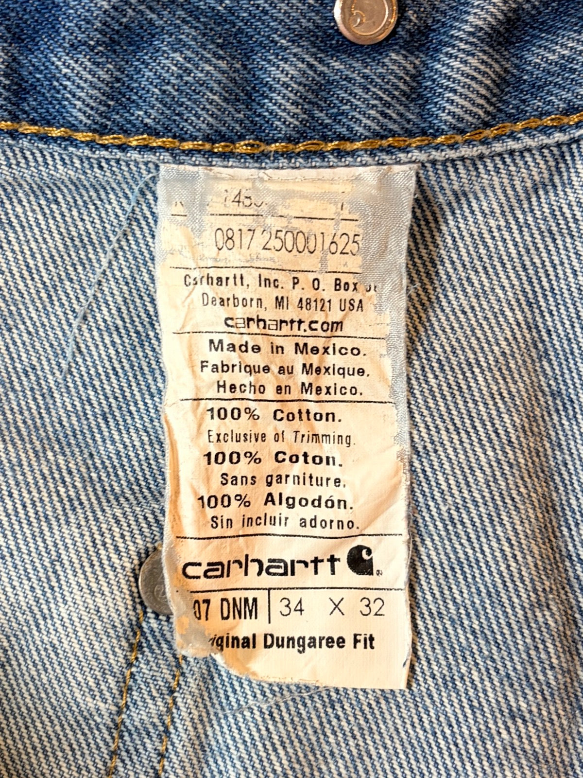 00's CARHARTT「DOUBLE NKEE」デニムペインターパンツ – FUJI STORE