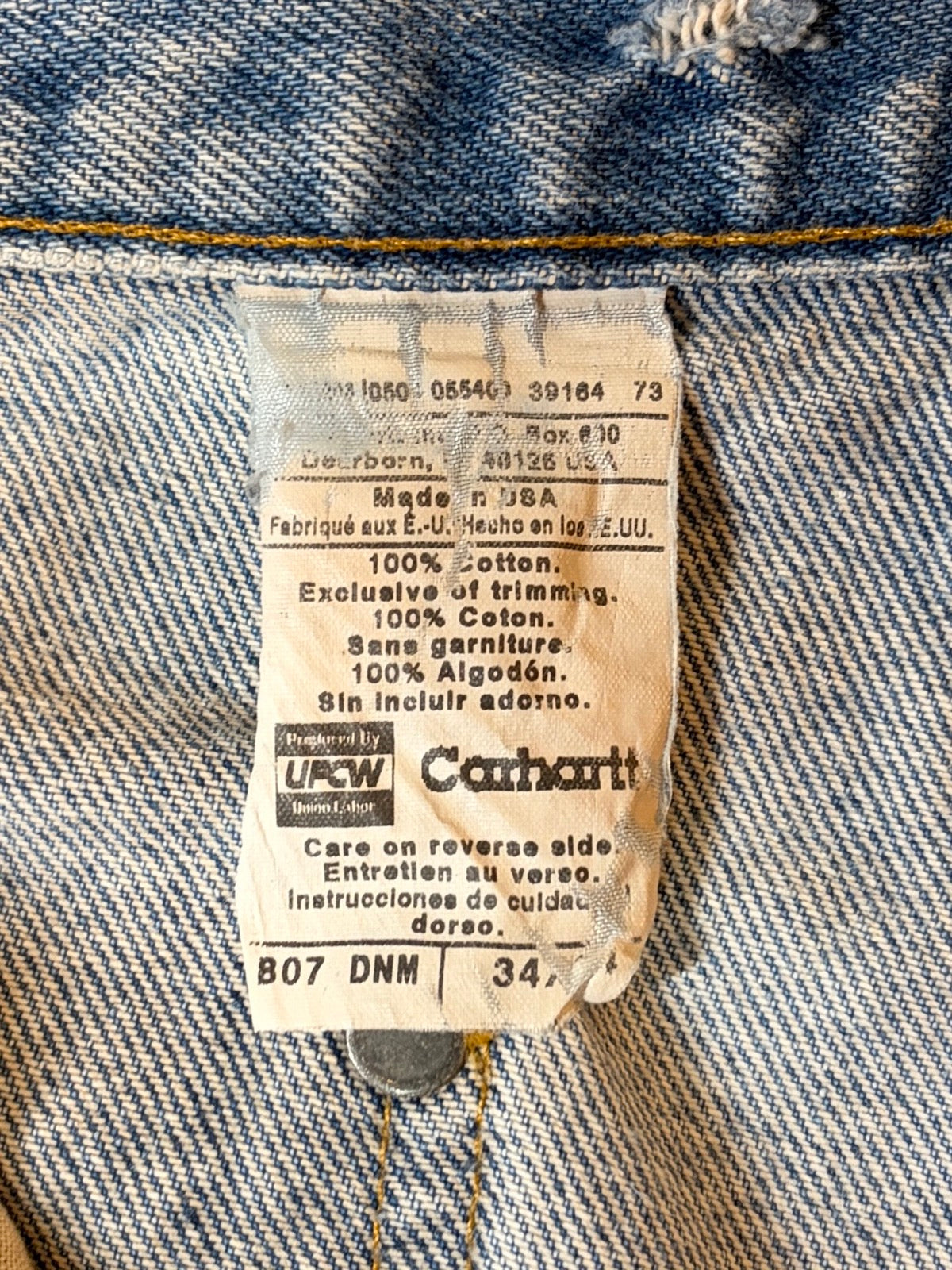 00's CARHARTT「DOUBLE NKEE」USA製 デニムペインターパンツ – FUJI