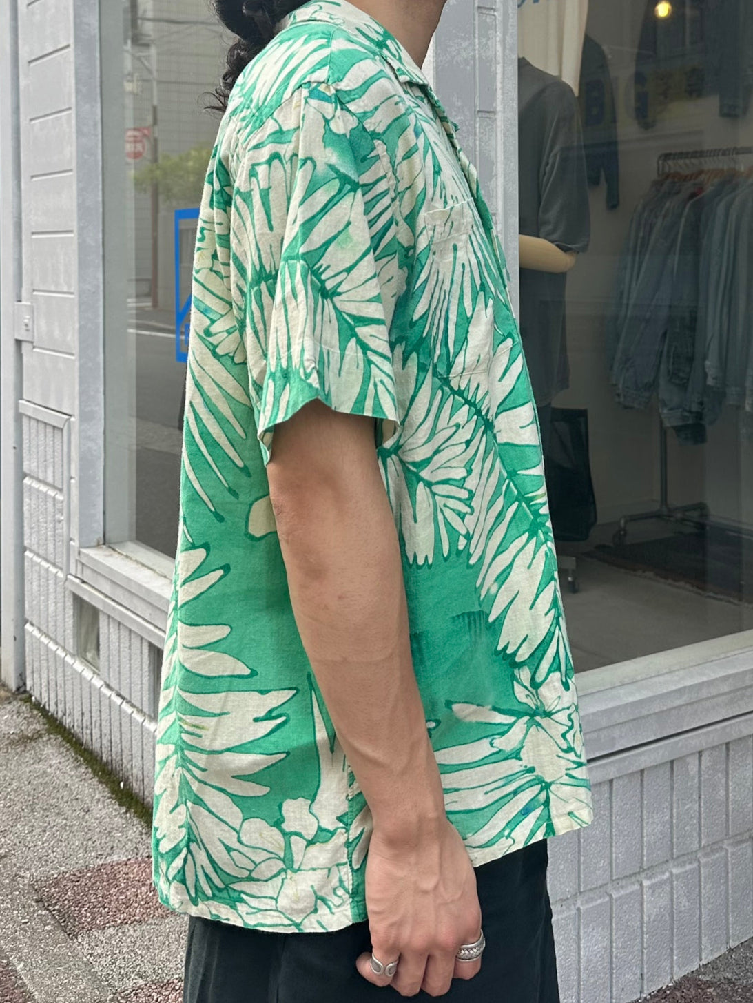 90's RALPH LAUREN「ALOHA」オープンカラーシャツ