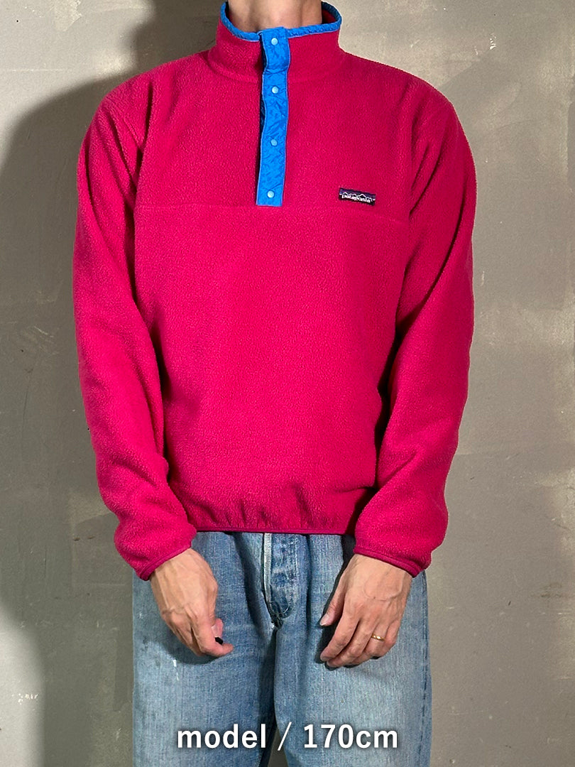 80s PATAGONIA 「Synchilla Snap-T」フリースプルオーバー　USA製