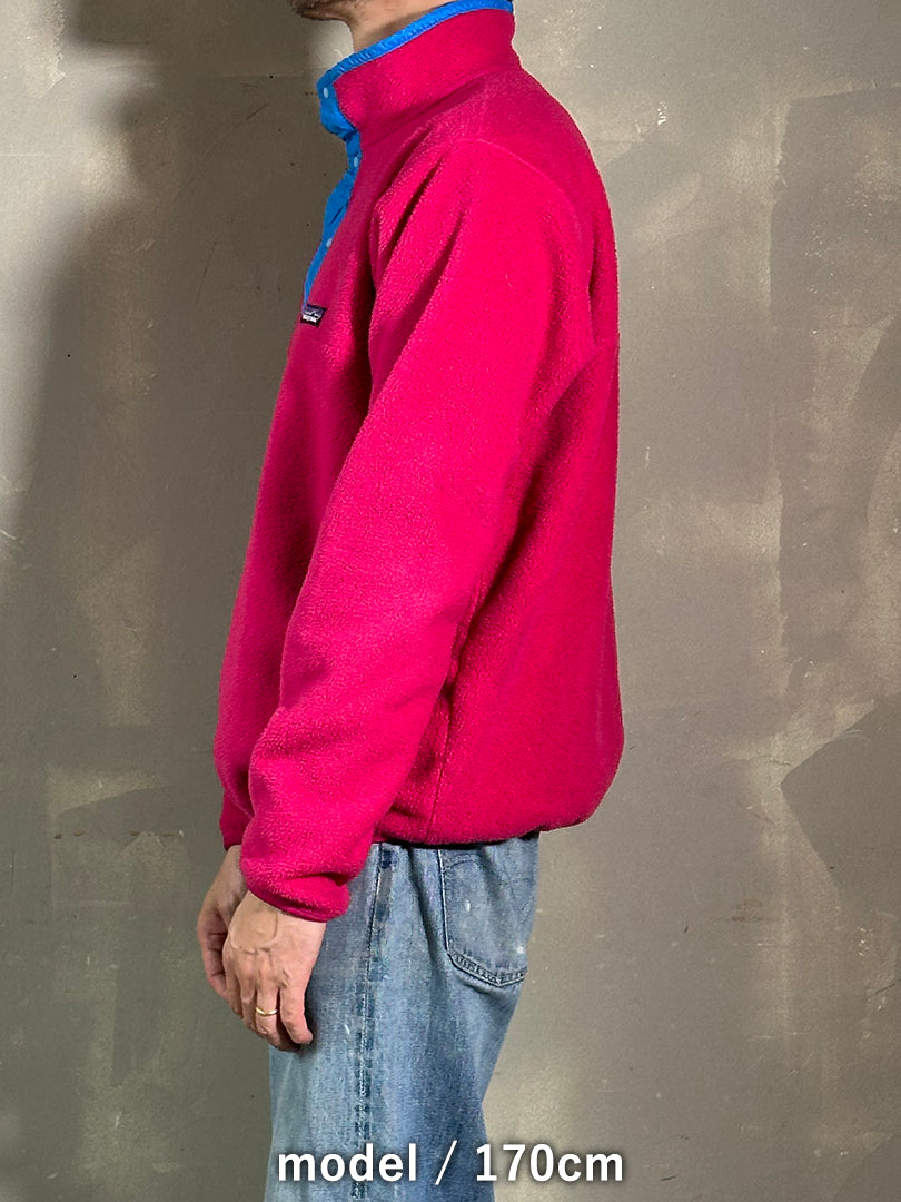 80s PATAGONIA 「Synchilla Snap-T」フリースプルオーバー　USA製