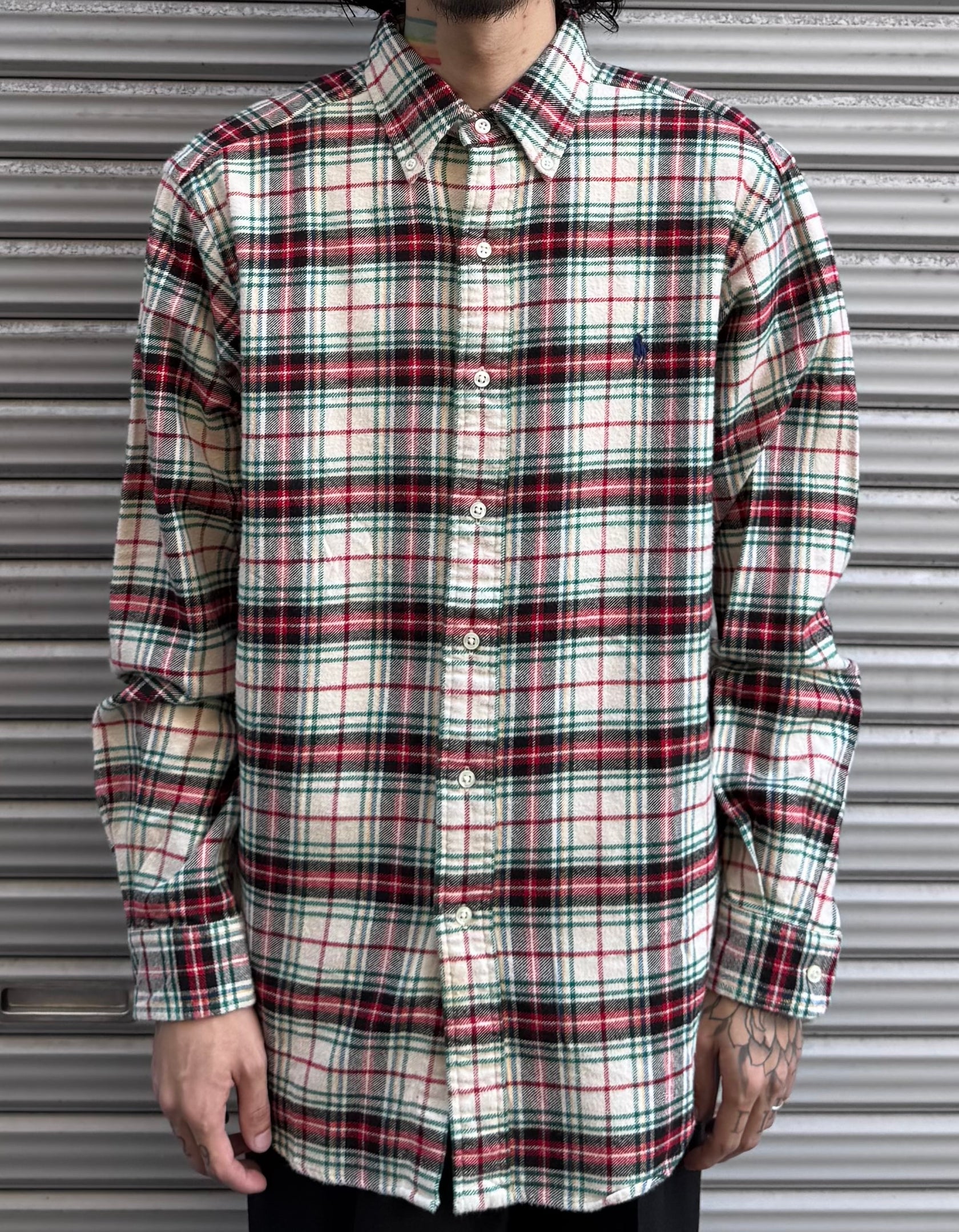 90’s「Ralph Lauren」ネルシャツ