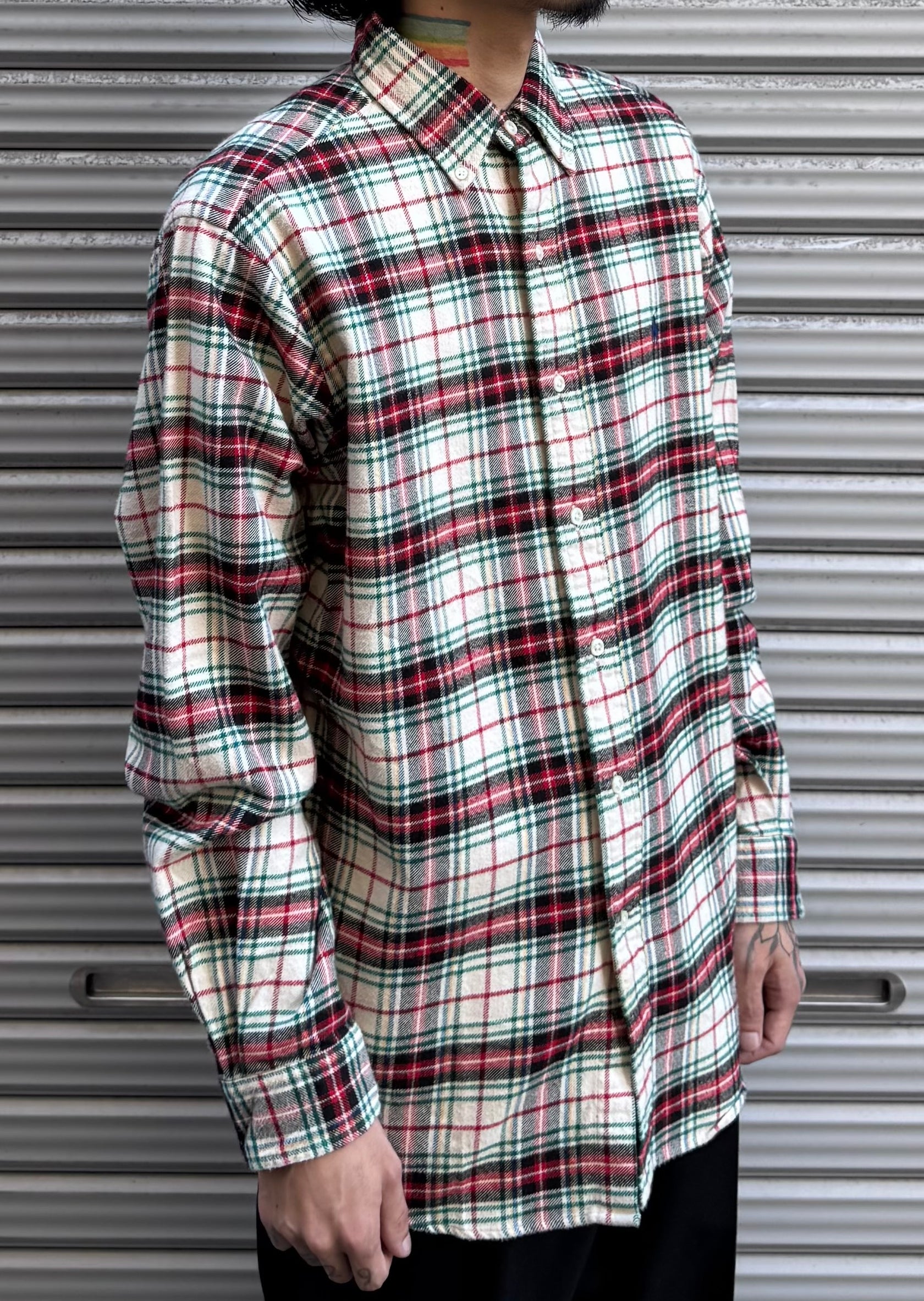 90’s「Ralph Lauren」ネルシャツ