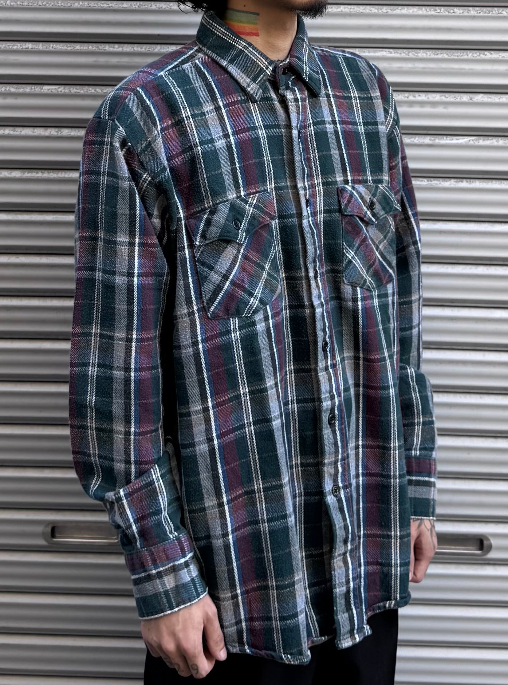 90's 「Winter Run」USA製　ネルシャツ