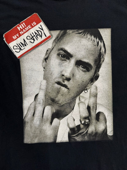 00's EMINEM「Hi！My Name is Slim Shady」ヒップホップTシャツ