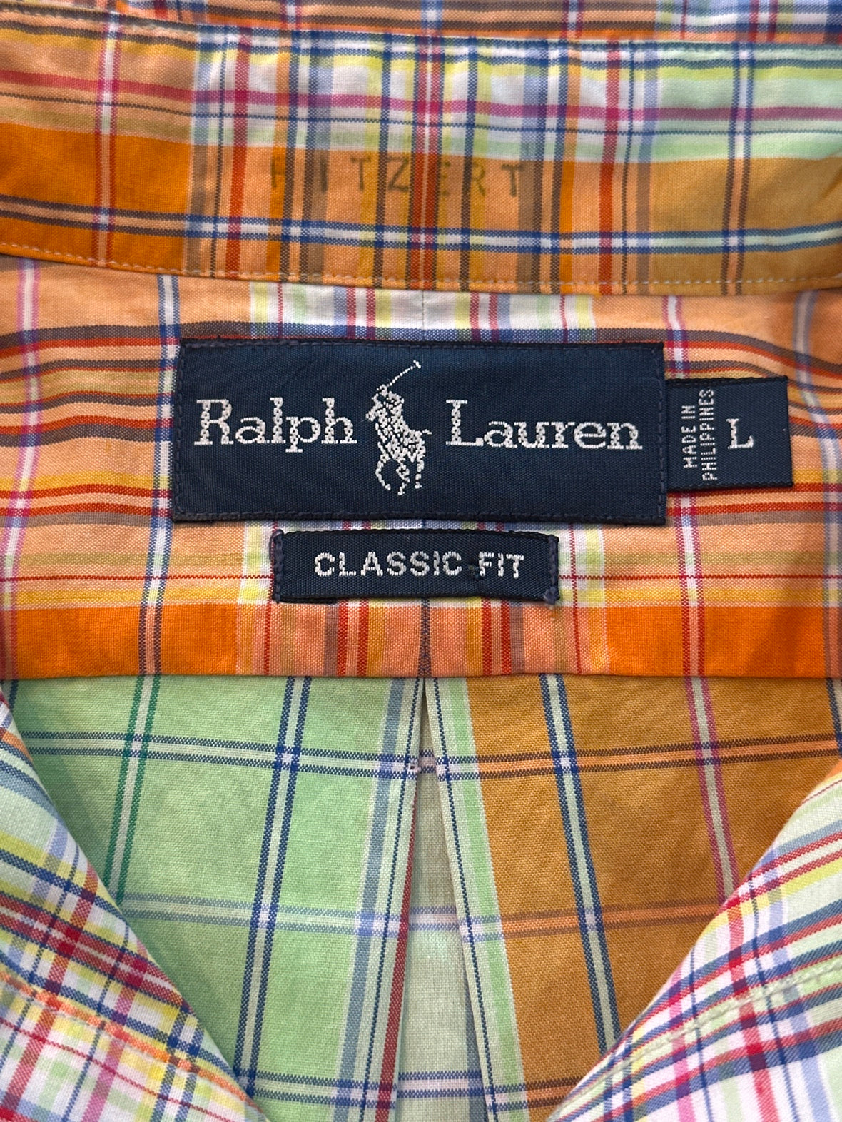 90's RALPH LAUREN「CLASSIC FIT」マドラスチェックシャツ