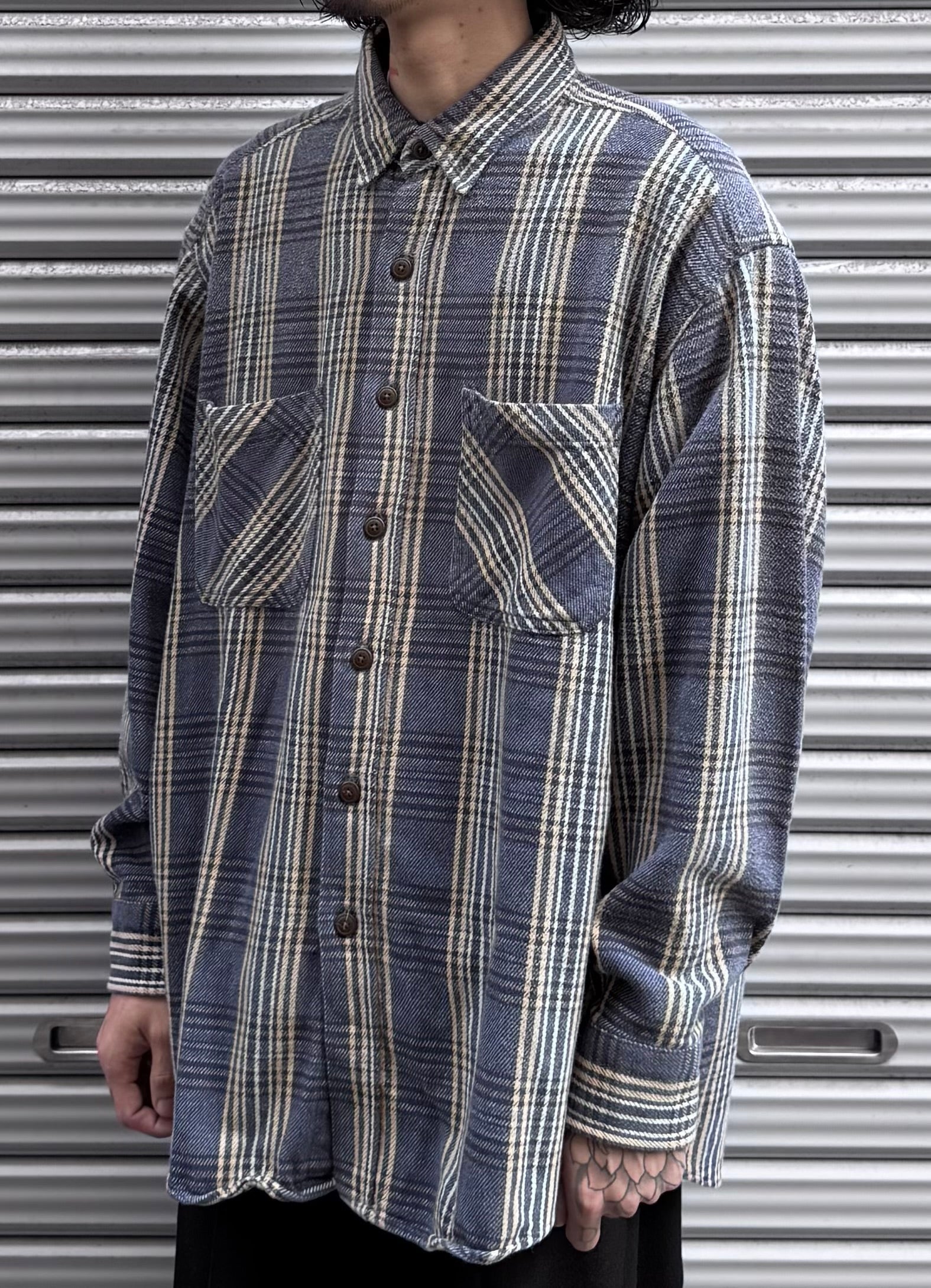 90’s「St. John’s Bay Heavyweight」ネルシャツ