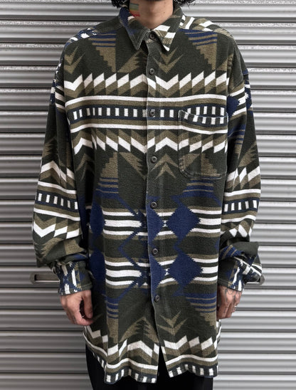 90's WIND RIVER「ネイティブ柄」ネルシャツ