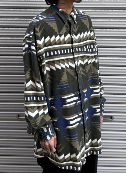 90's WIND RIVER「ネイティブ柄」ネルシャツ