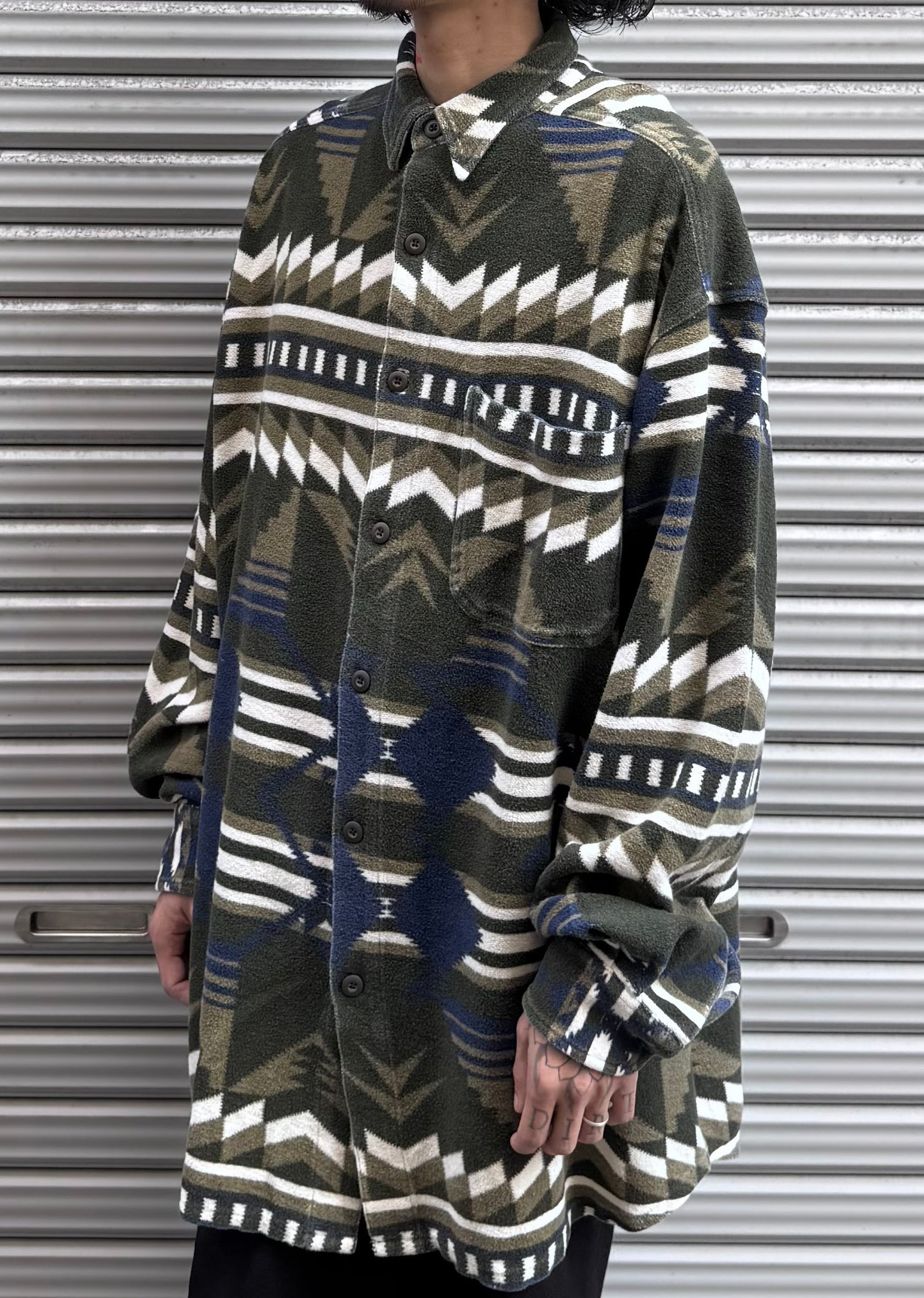 90's WIND RIVER「ネイティブ柄」ネルシャツ