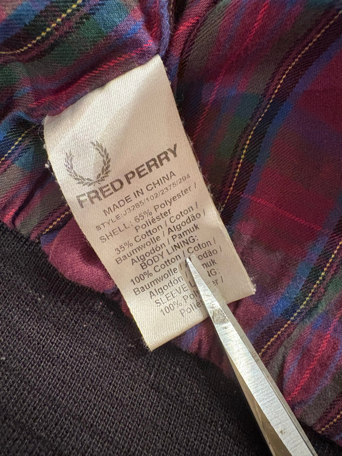 00's FRED PERRY「Fullzip Cotton Parker」スウィングジャケット
