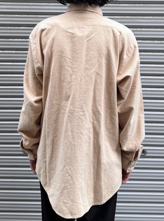 90’s「FIVE BROTHER」USA製　無地ネルシャツ