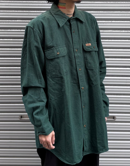 00's「carhartt」無地ネルシャツ