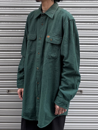 00's「carhartt」無地ネルシャツ
