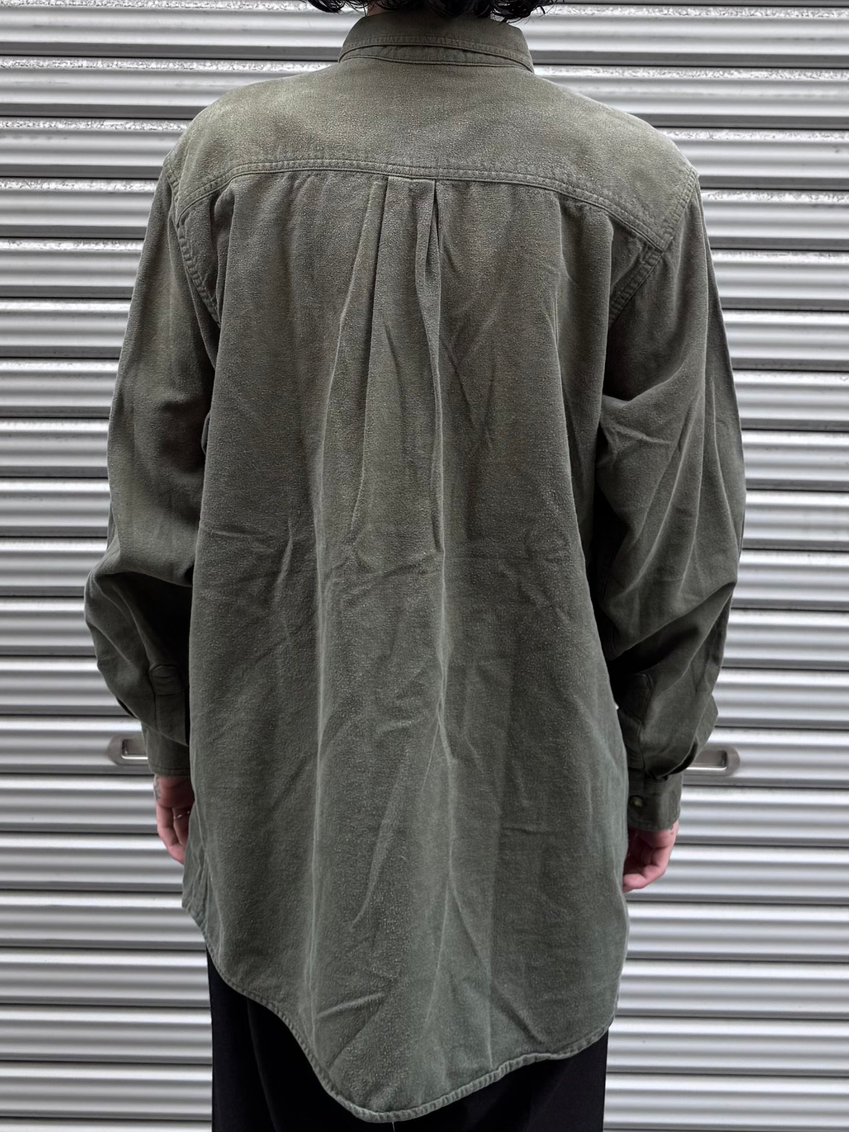 00's「L.L.Bean」無地ネルシャツ