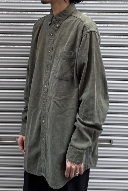 00's「L.L.Bean」無地ネルシャツ