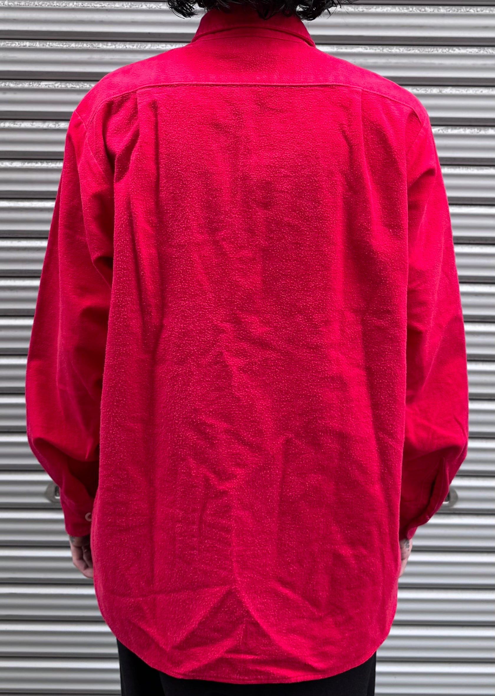 80's 「Eddie Bauer」無地ネルシャツ