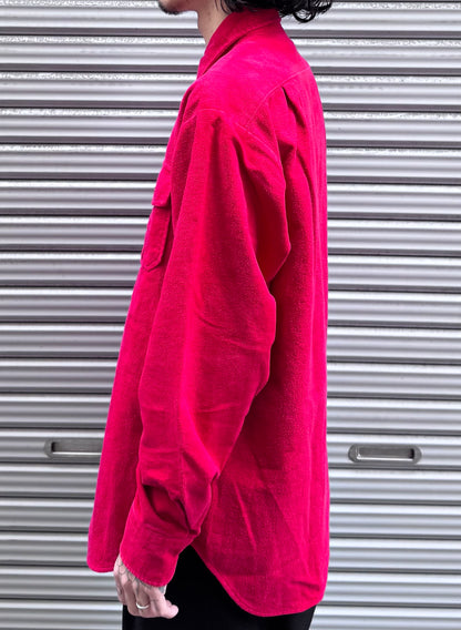 80's 「Eddie Bauer」無地ネルシャツ