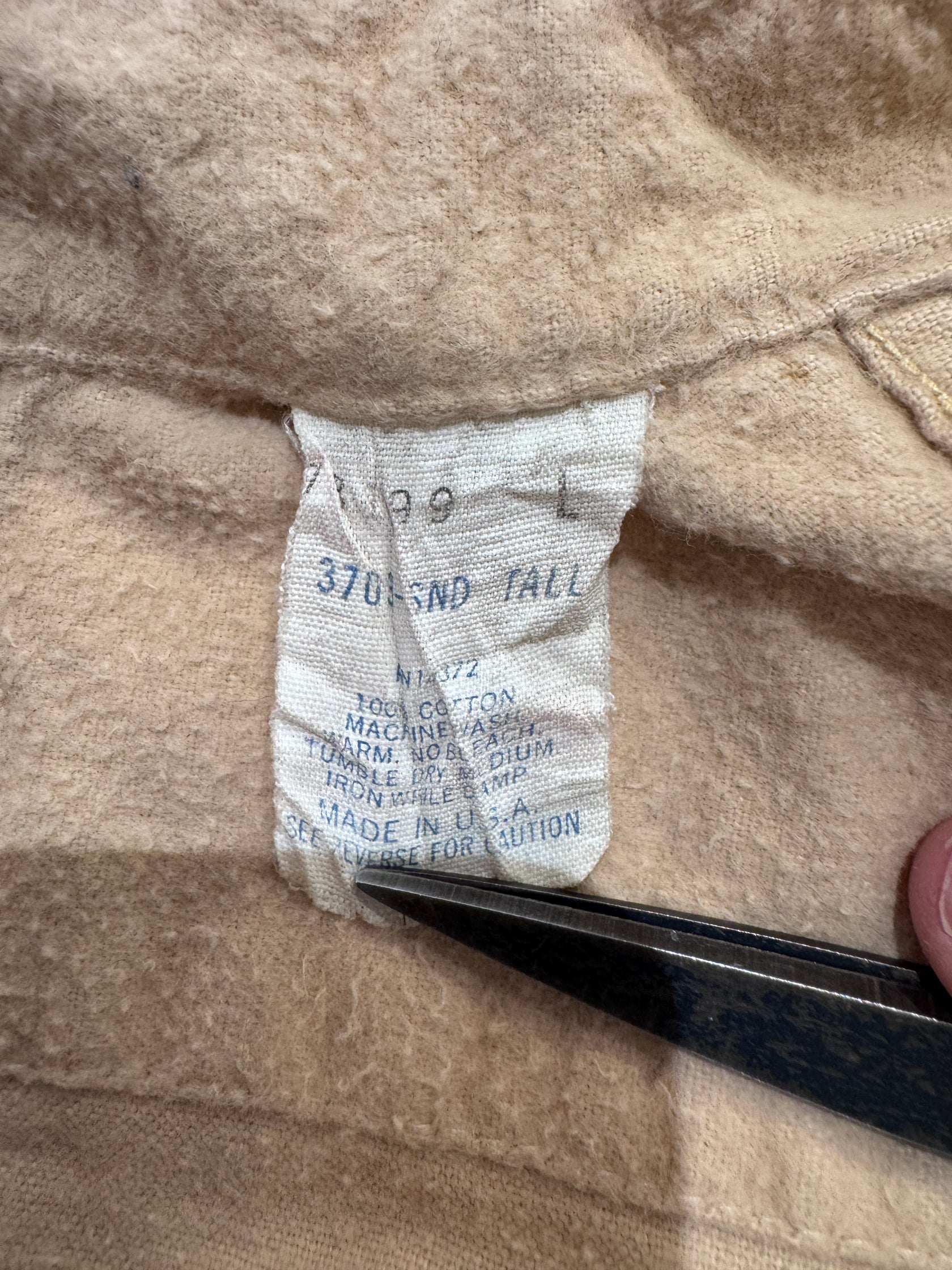 90’s「FIVE BROTHER」USA製　無地ネルシャツ