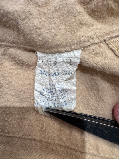 90’s「FIVE BROTHER」USA製　無地ネルシャツ