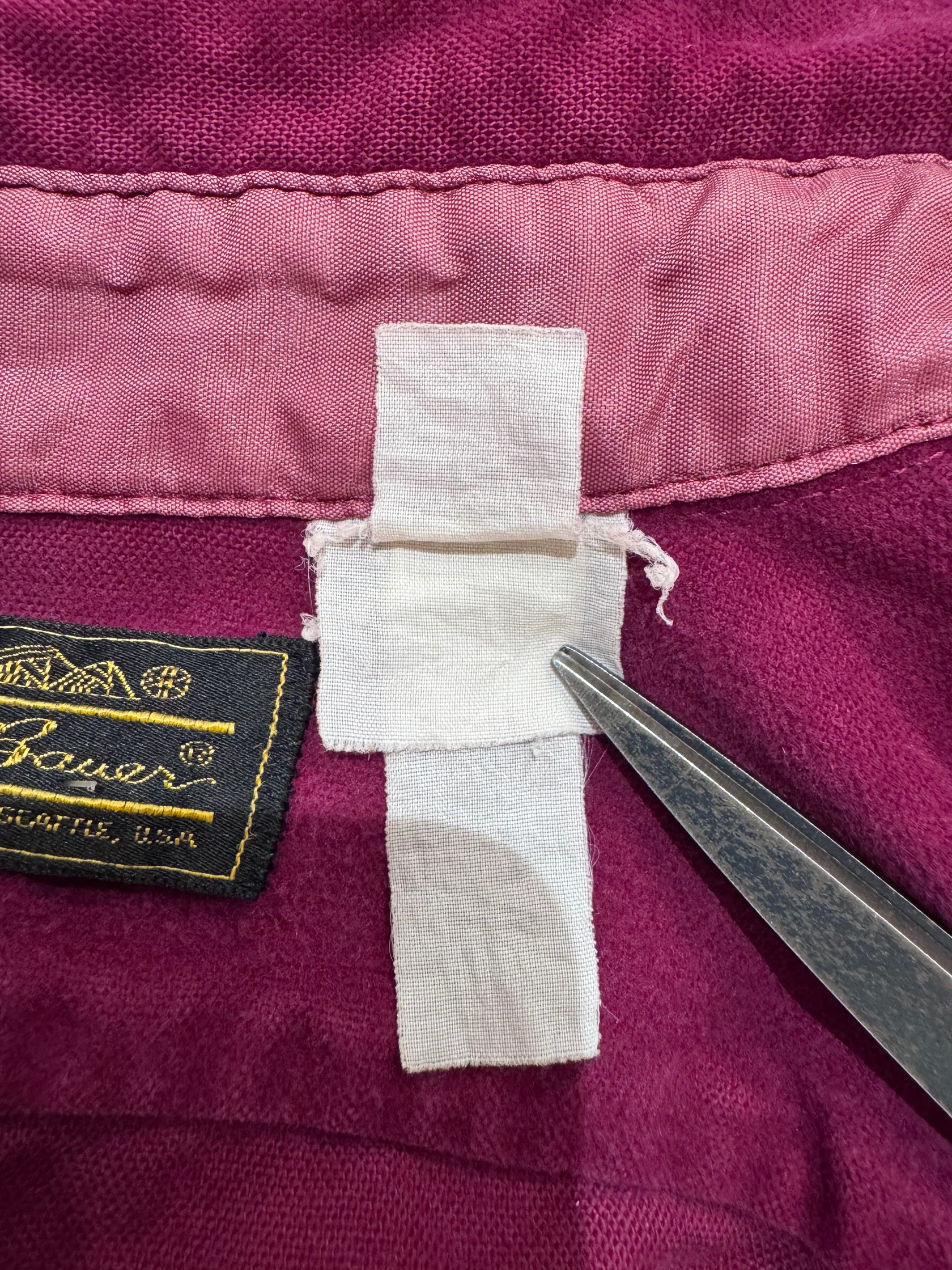 80's 「Eddie Bauer」無地ネルシャツ