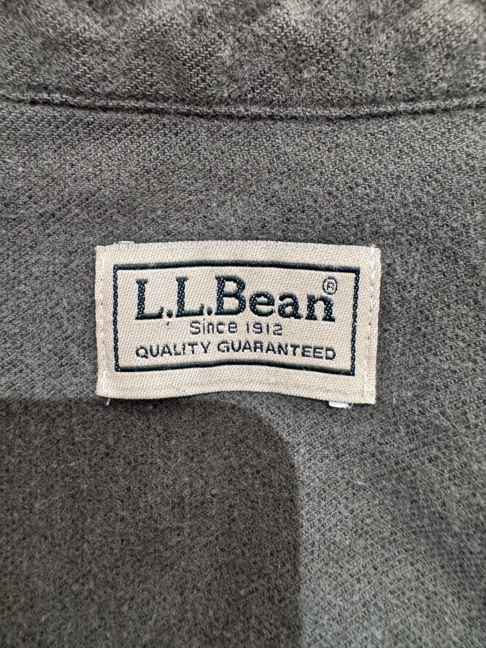 00's「L.L.Bean」無地ネルシャツ