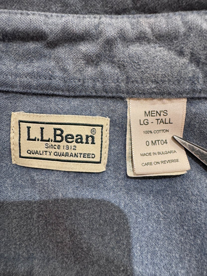 00's「L.L.Bean」無地ネルシャツ