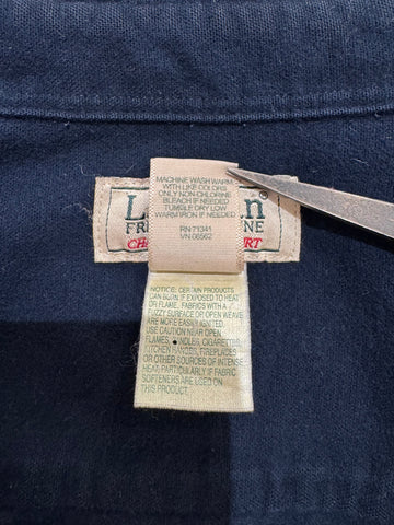 00's「L.L.Bean」無地ネルシャツ