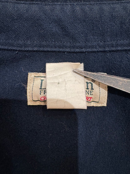 00's「L.L.Bean」無地ネルシャツ