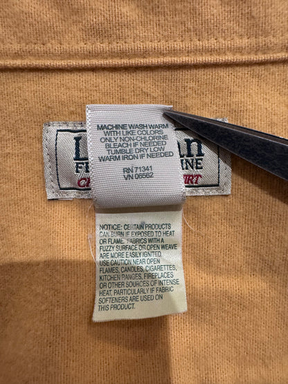 00's「L.L.Bean」無地ネルシャツ