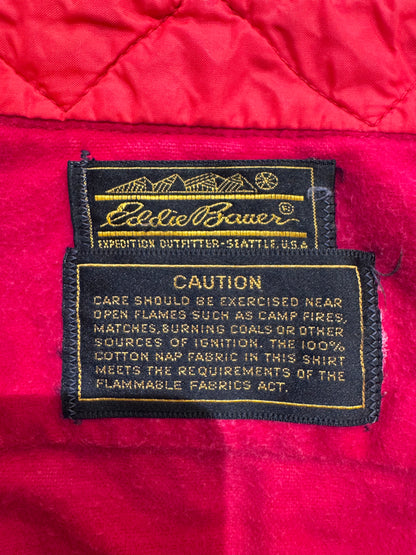 80's 「Eddie Bauer」無地ネルシャツ