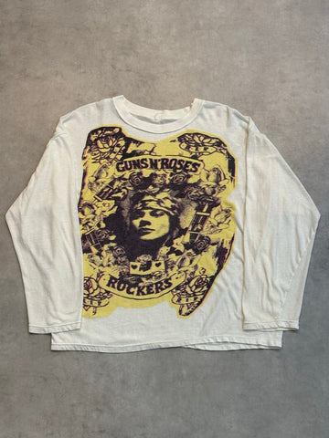 90's「Guns N’ Roses」グラフィック ロングスリーブTシャツ