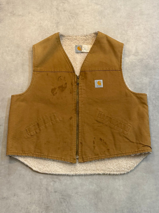 80's Carhartt 「ボアライニング」 USA製　ダックベスト