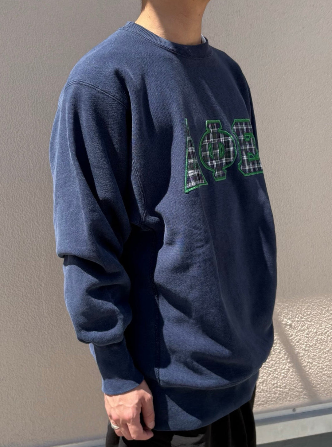 90‘s CHAMPION REVERSE WEAVE「ギリシャ文字 フラタニティ」USA製 スウェット