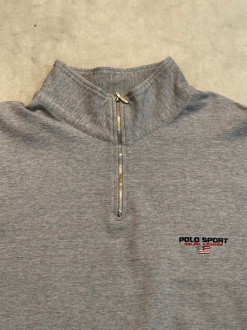 90's POLO SPORT 「HEAD OF THE CHARLES REGATTA」ハーフジップスウェット