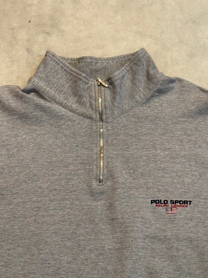90's POLO SPORT 「HEAD OF THE CHARLES REGATTA」ハーフジップスウェット