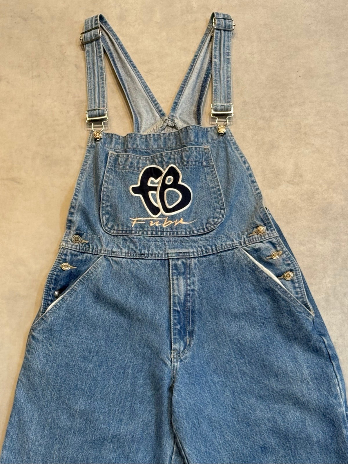 90's FUBU「USA製」デニムオーバーオール
